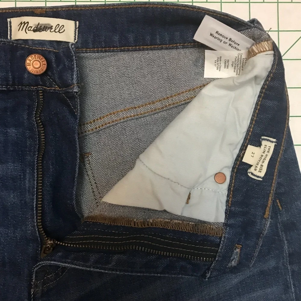 NWOT Madewell The High-Rise Slim Boyjean 1…* - Picture 3 of 5